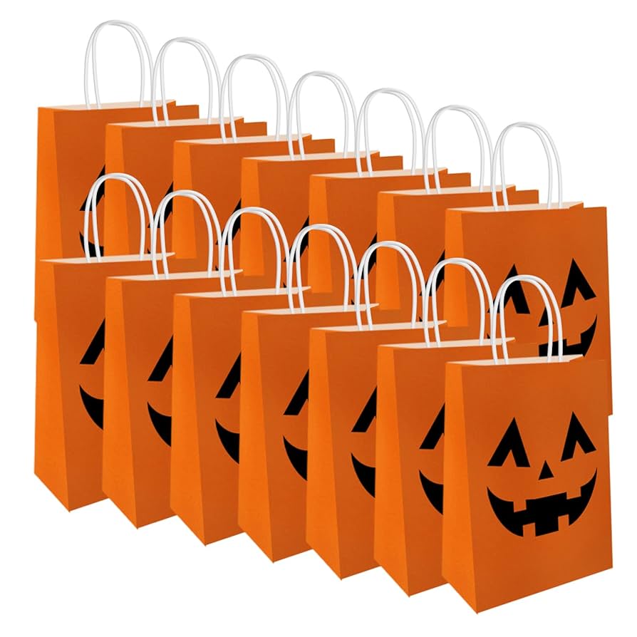 Amazon | ハロウィン ギフトバッグ 手提げ袋 ハロウィン紙袋 12